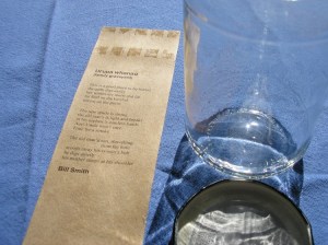 label and washed jar